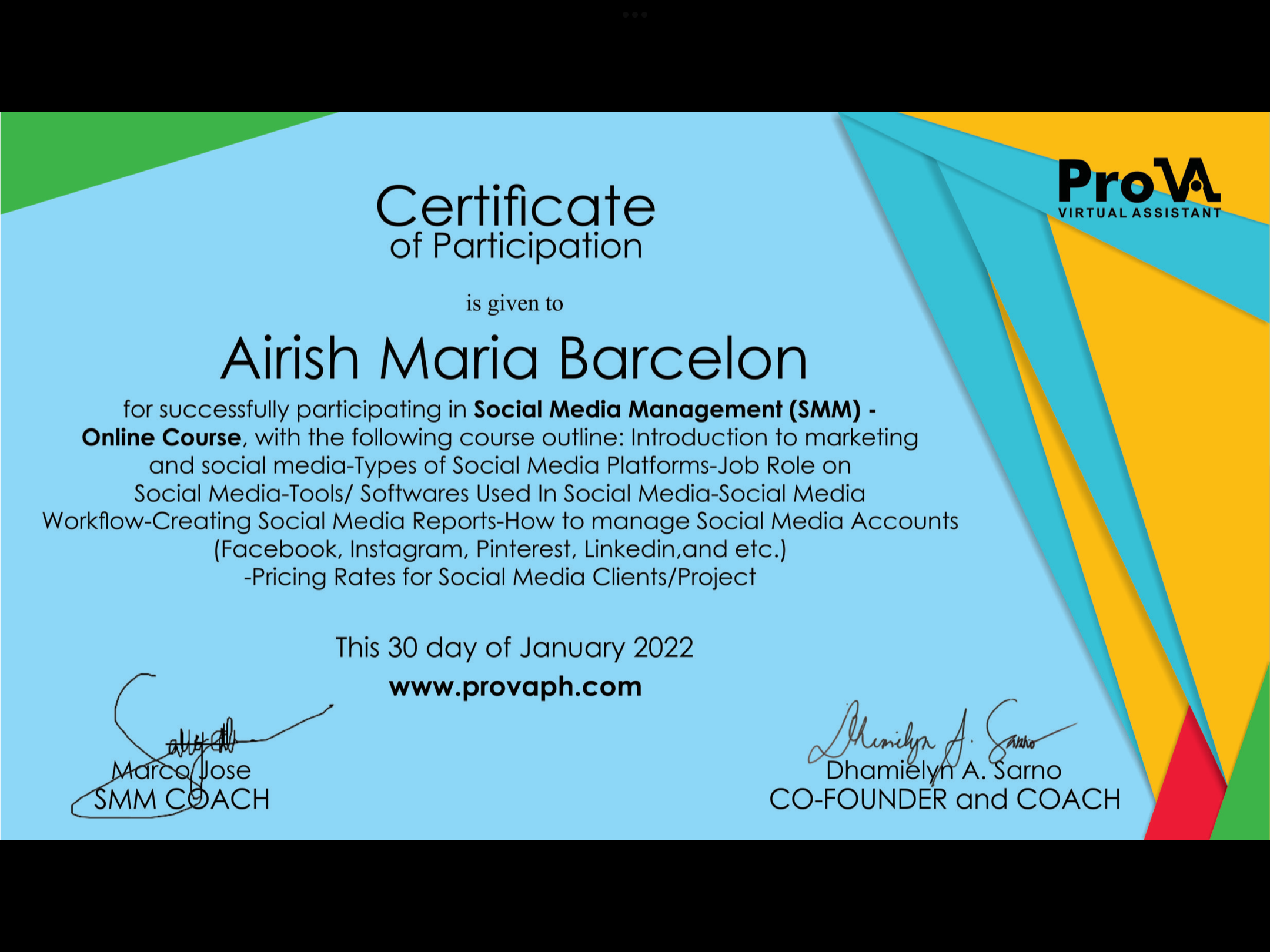 SMM - Online Course