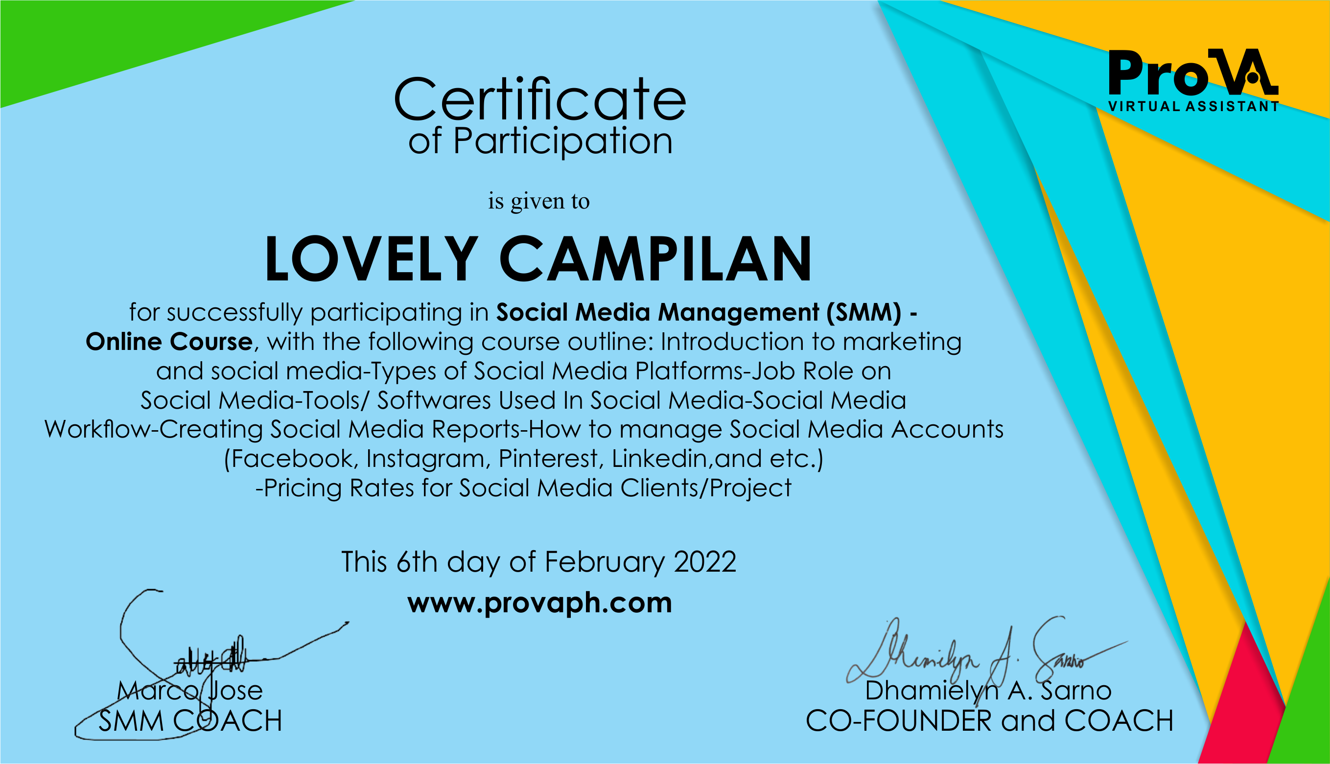 Social Media Management (SMM) online Course