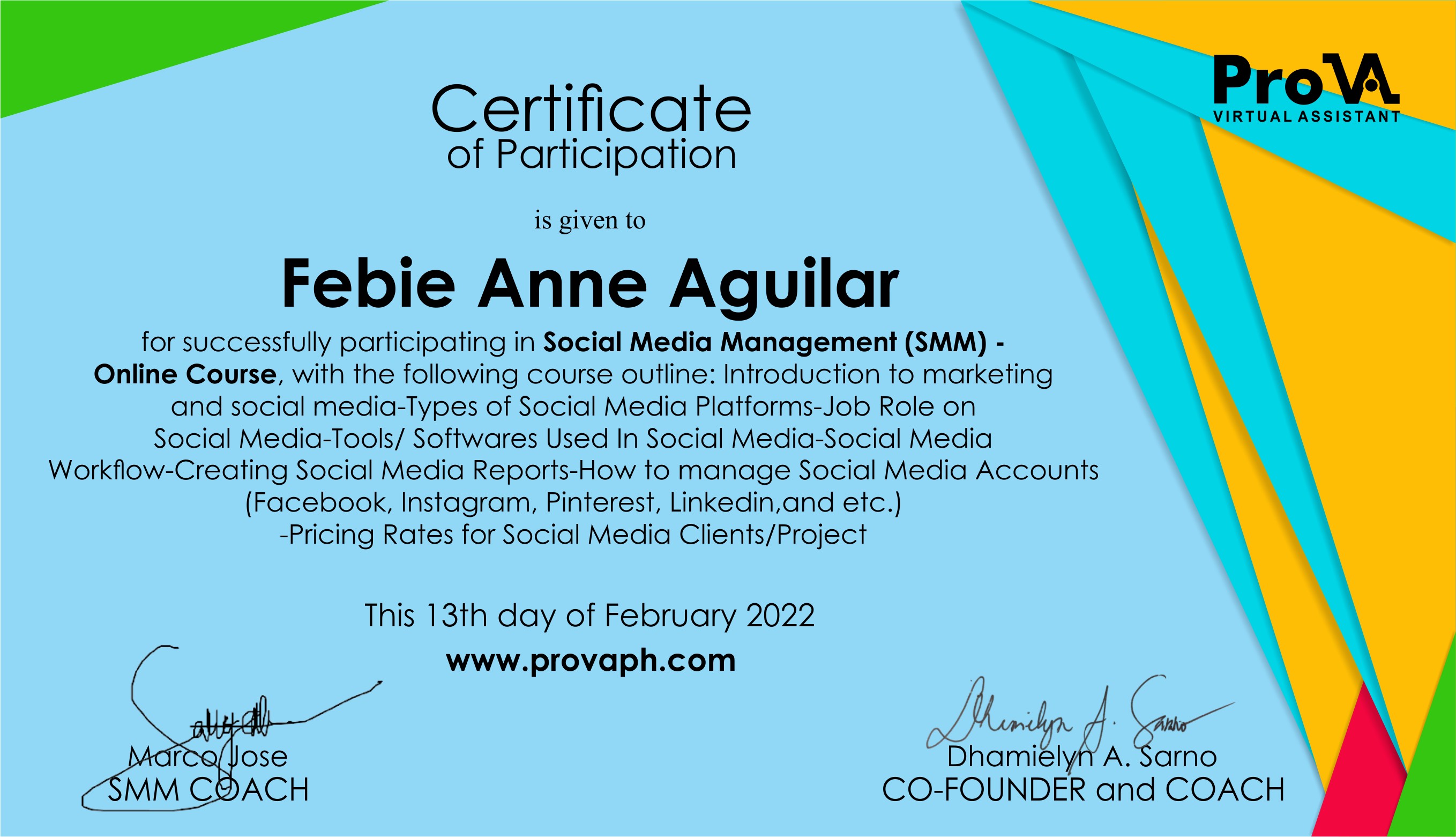 SMM In-depth Training
