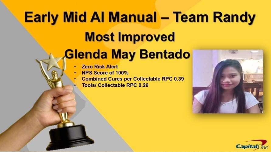 Capital One Top Performer Certificate