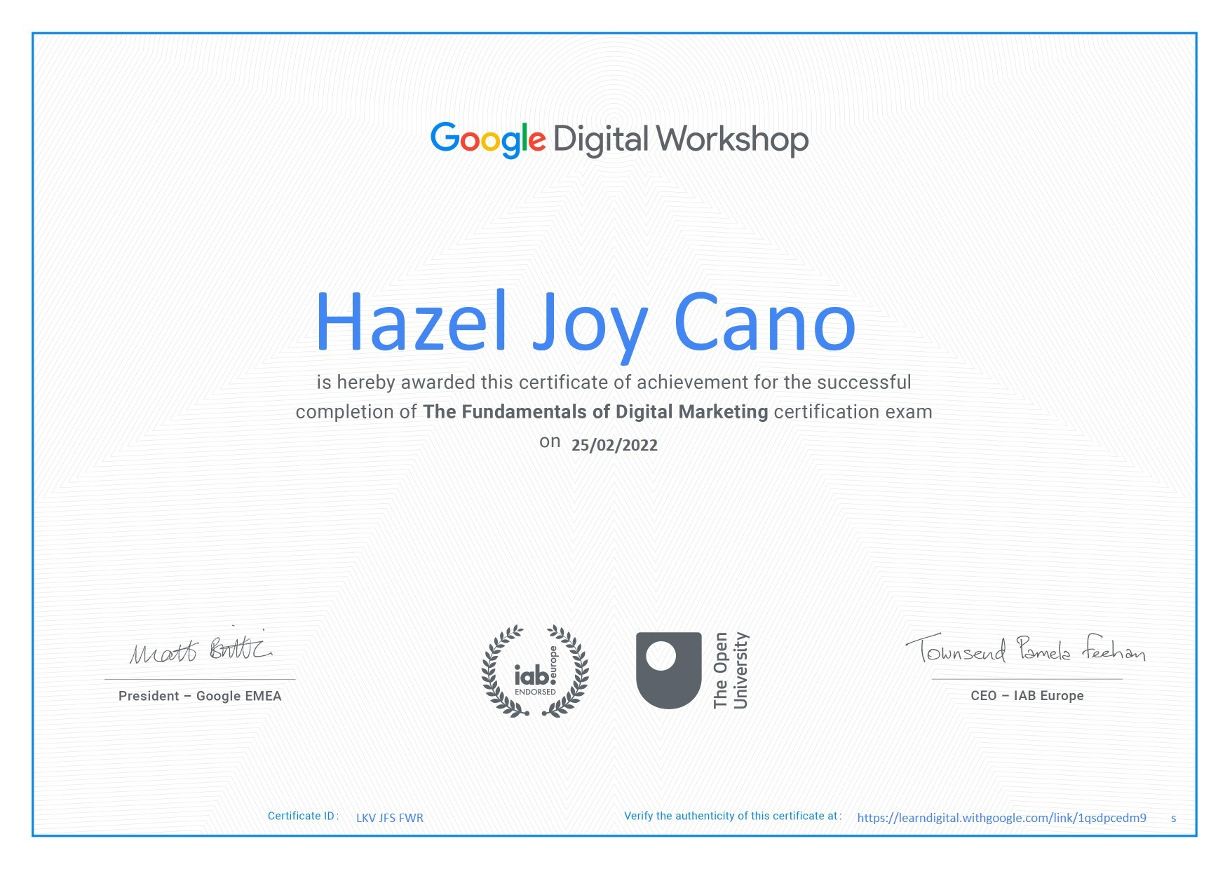 Fundamentals of Digital Marketing Workshop