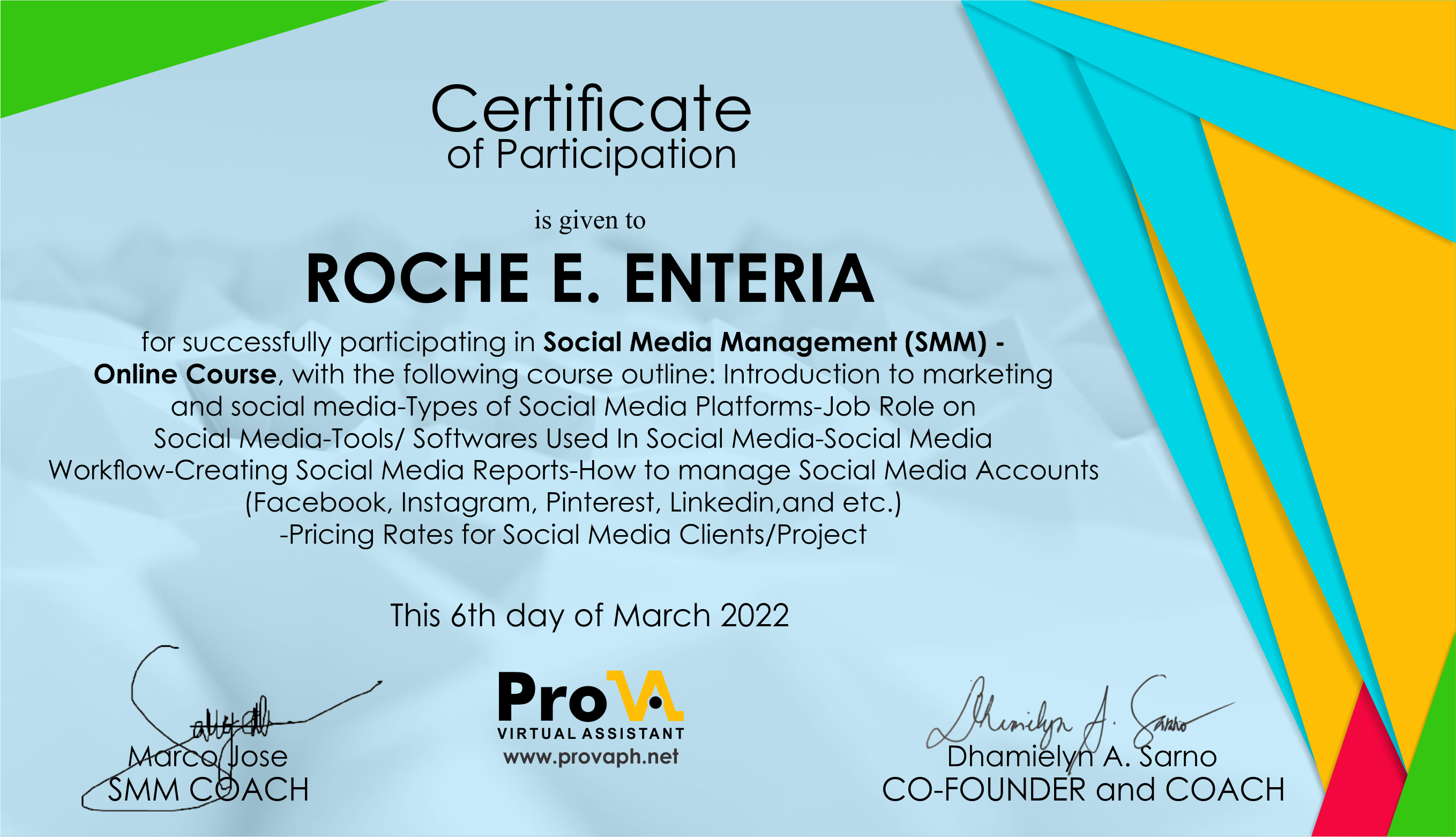 Social Media Manager In depth training