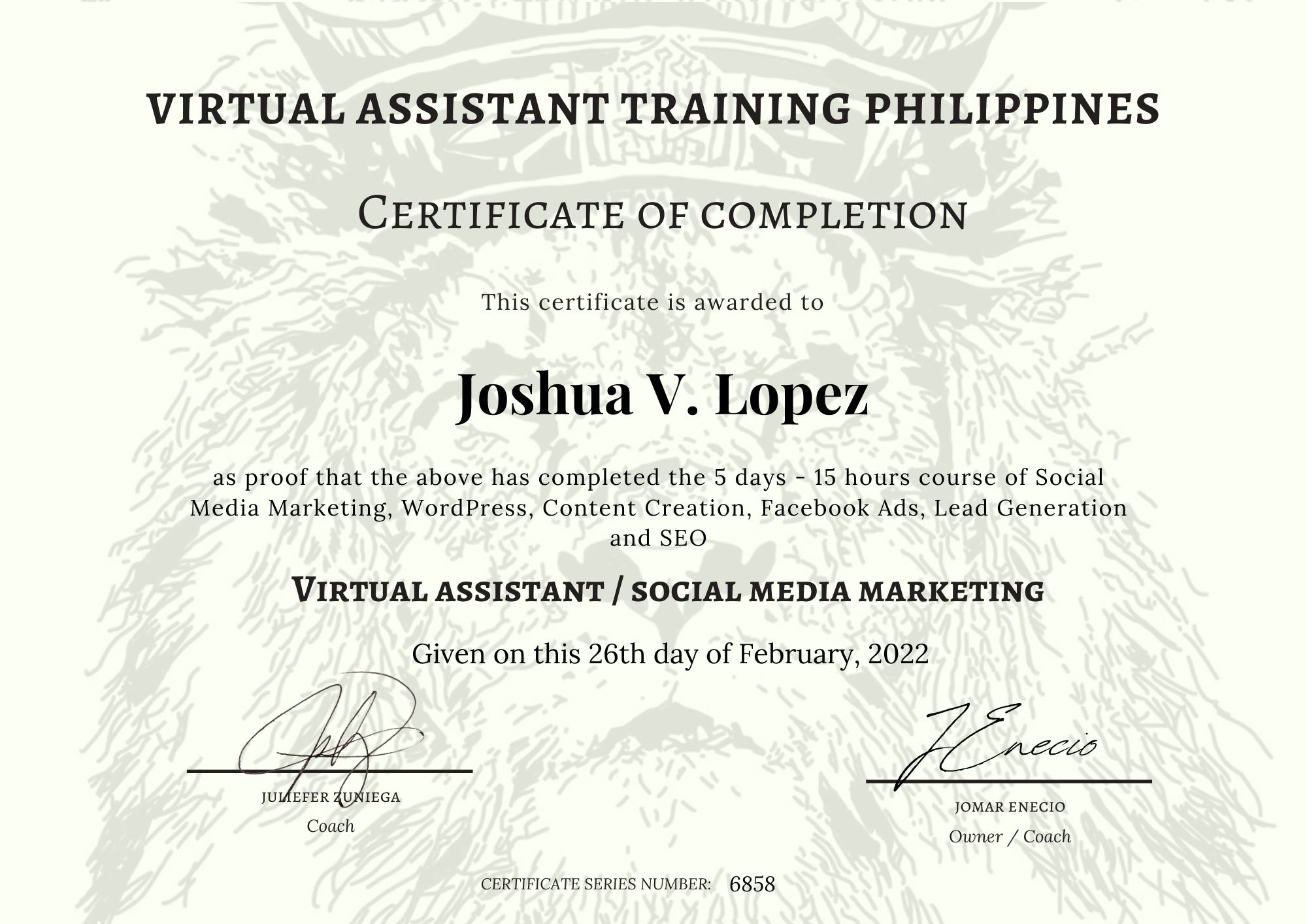 Virtual Assistant / Social Media Marketing
