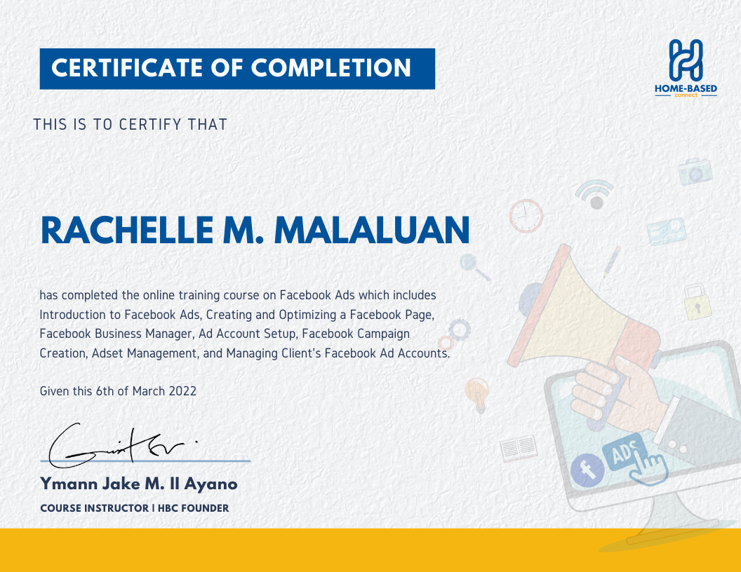 Facebook Ads Training Course by Home-Based Connect