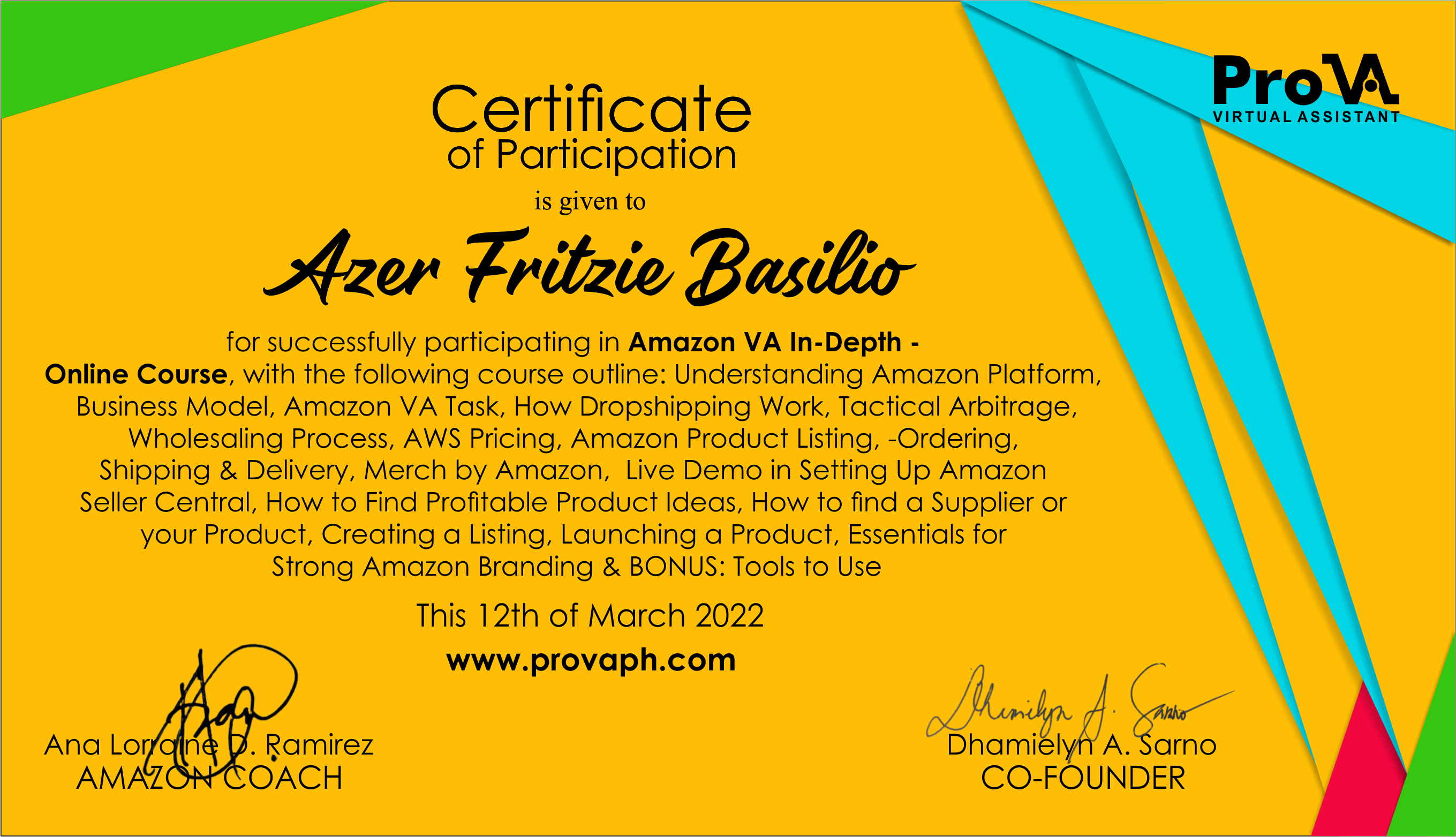 Amazon VA in Depth Online Course