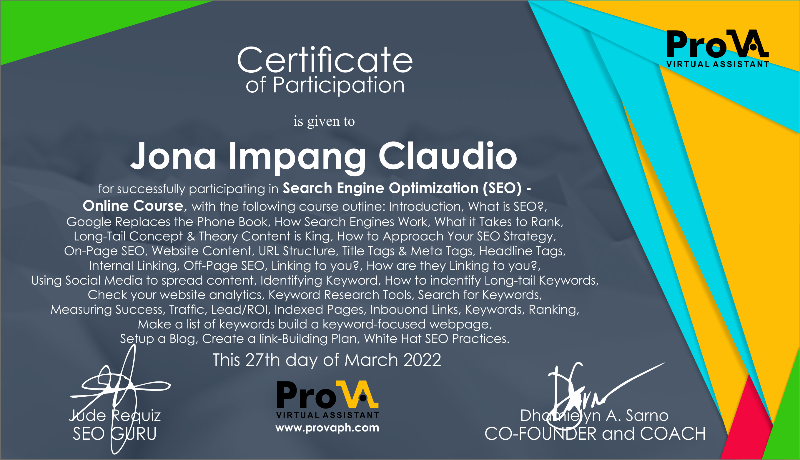 SEARCH ENGINE OPTIMIZATION