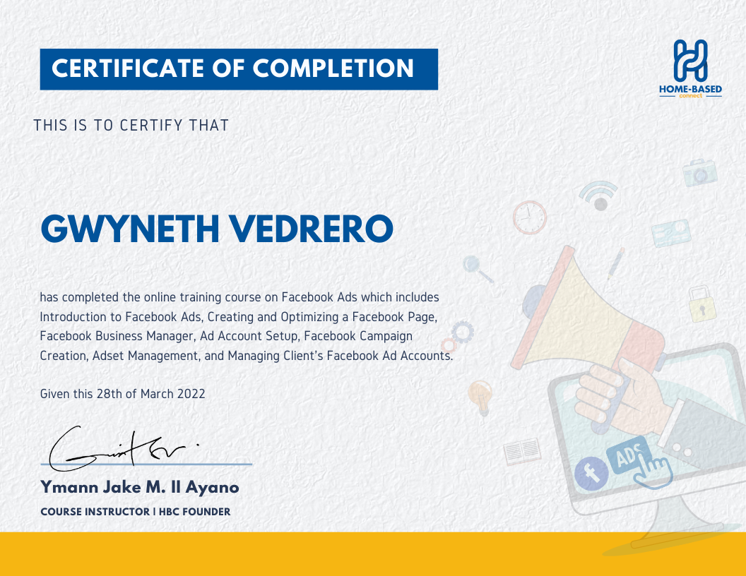 Facebook Ads Certification