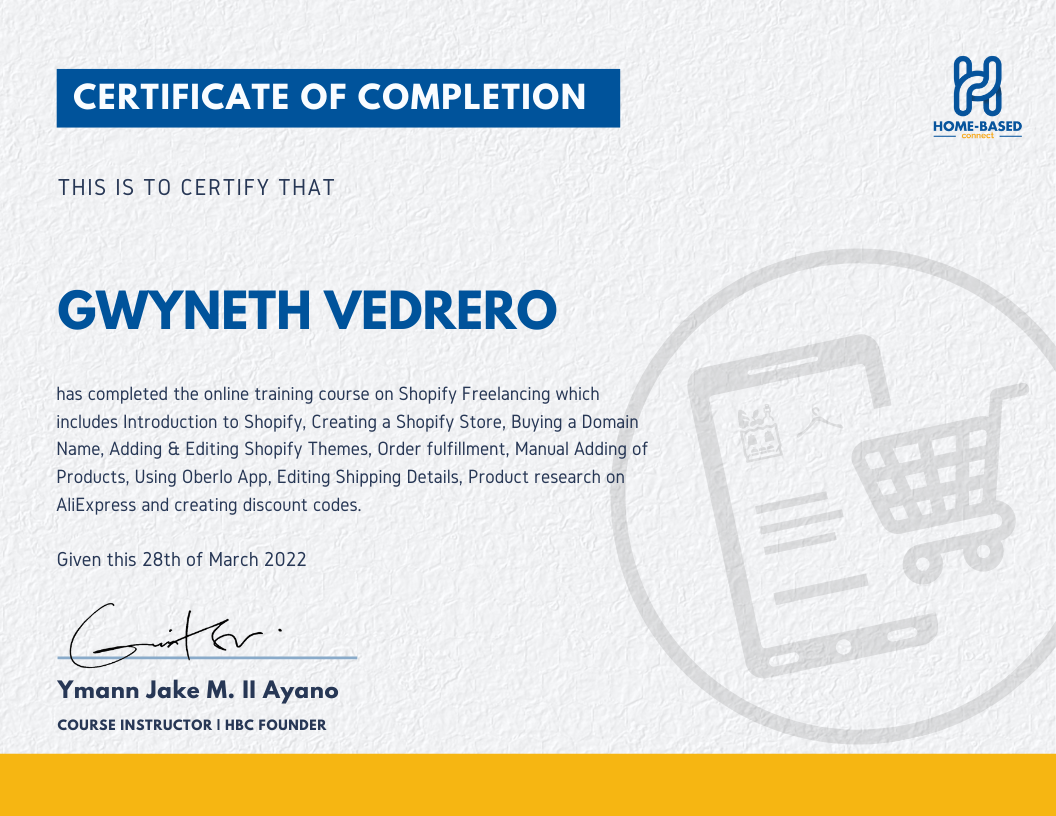 Shopify Freelancing Course