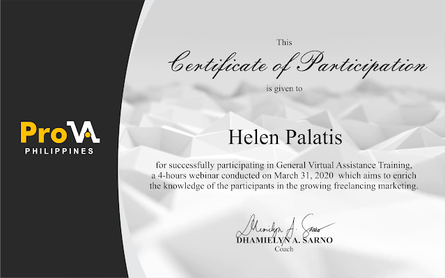 General Virtual Assistance Training