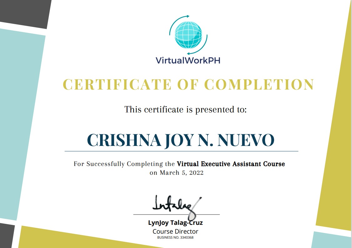 Virtual Executive Assistant Course
