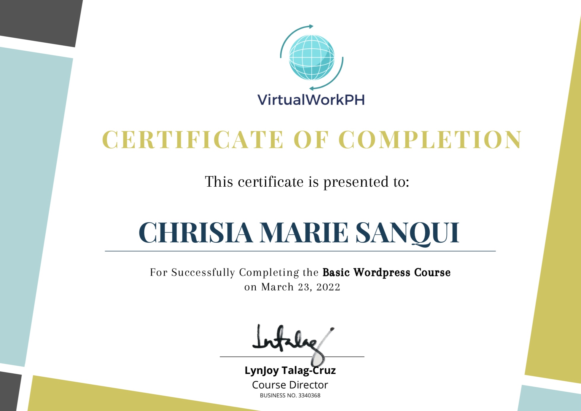 Basic Wordpress Course