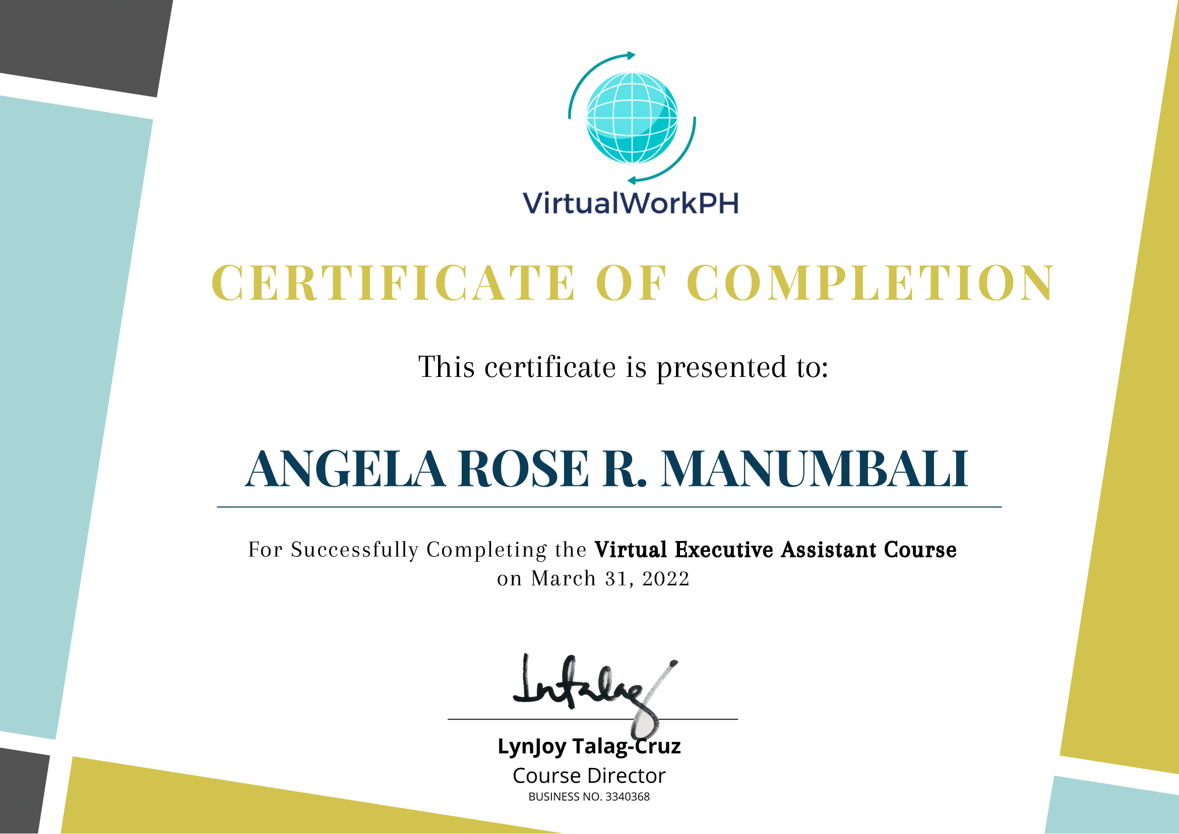 Virtual Executive Assistant Course