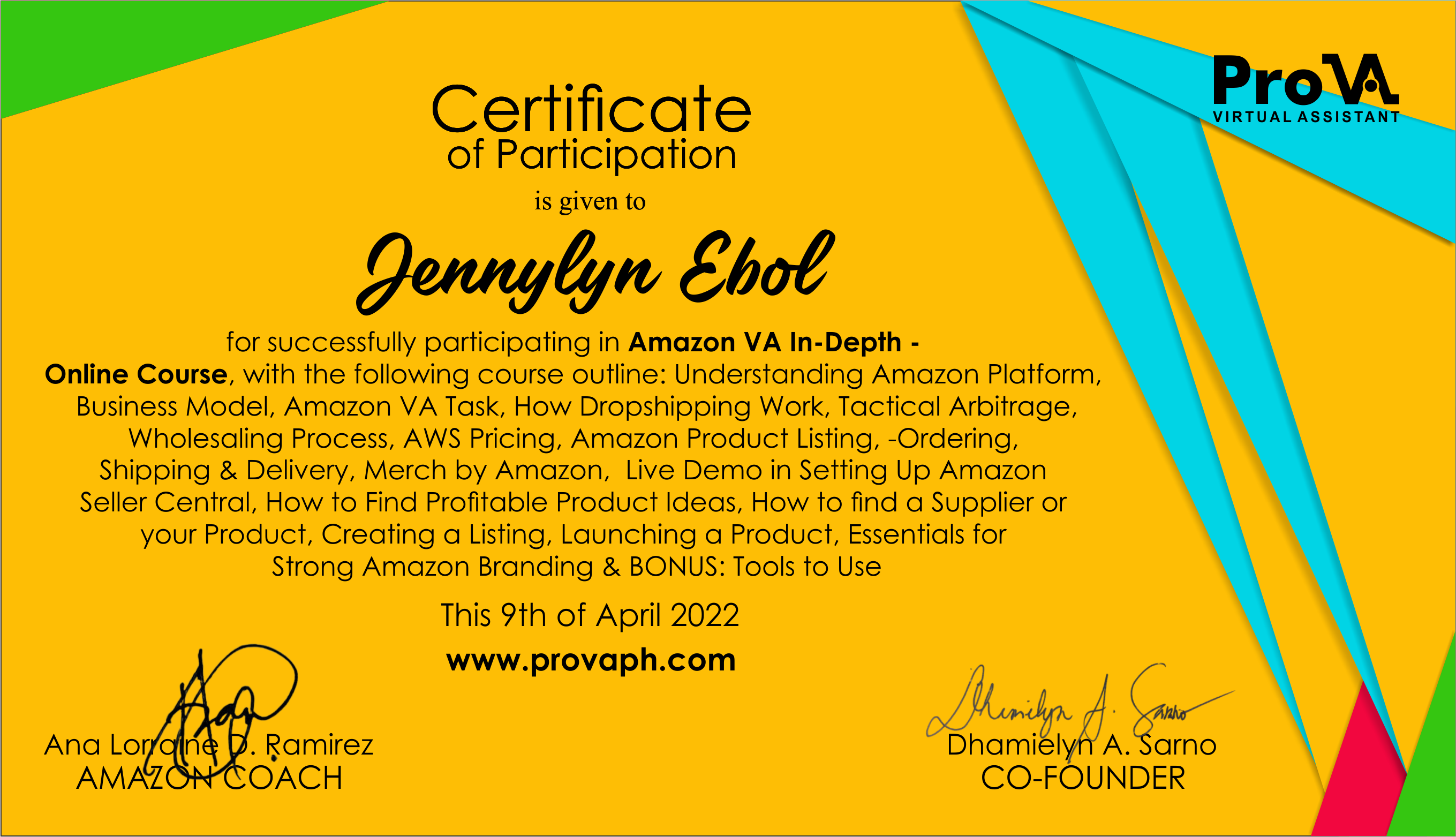 Amazon VA in-Depth Online Course