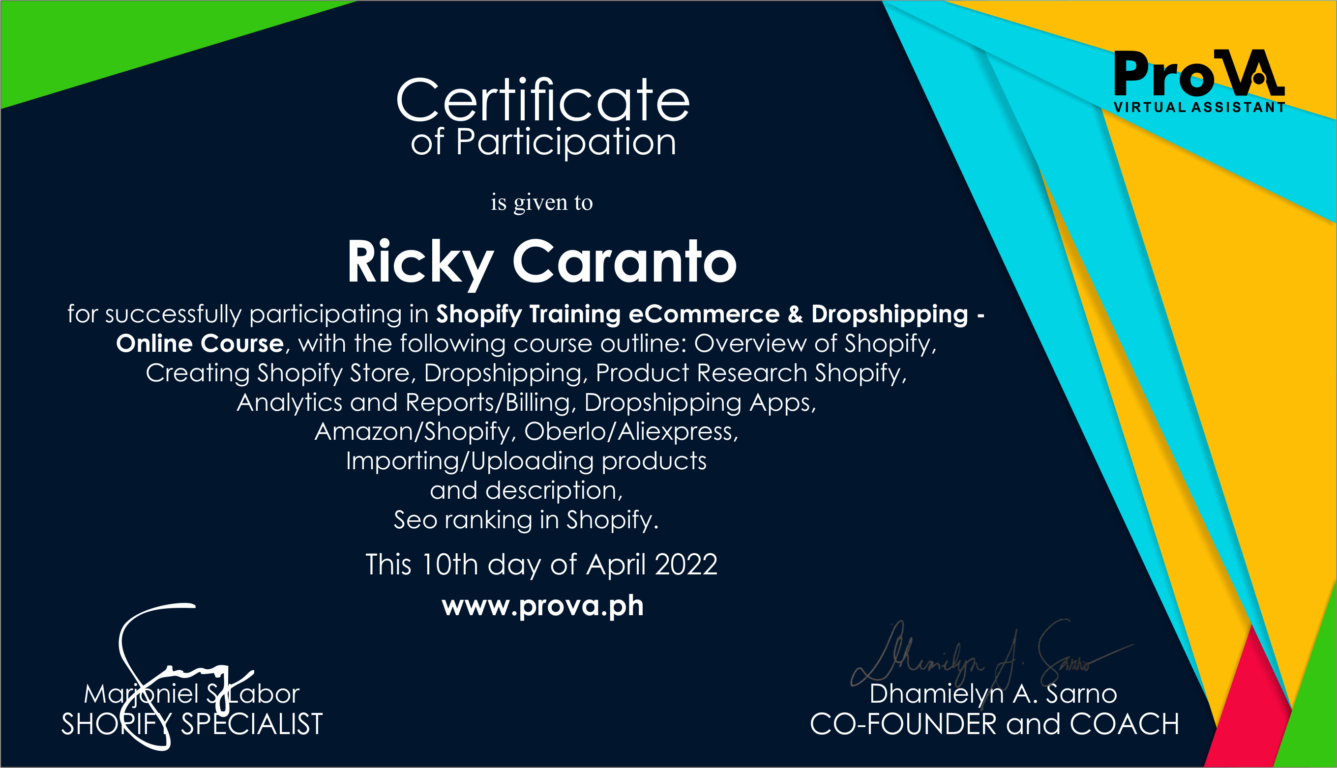 Shopify Training eCommerce & Dropshipping