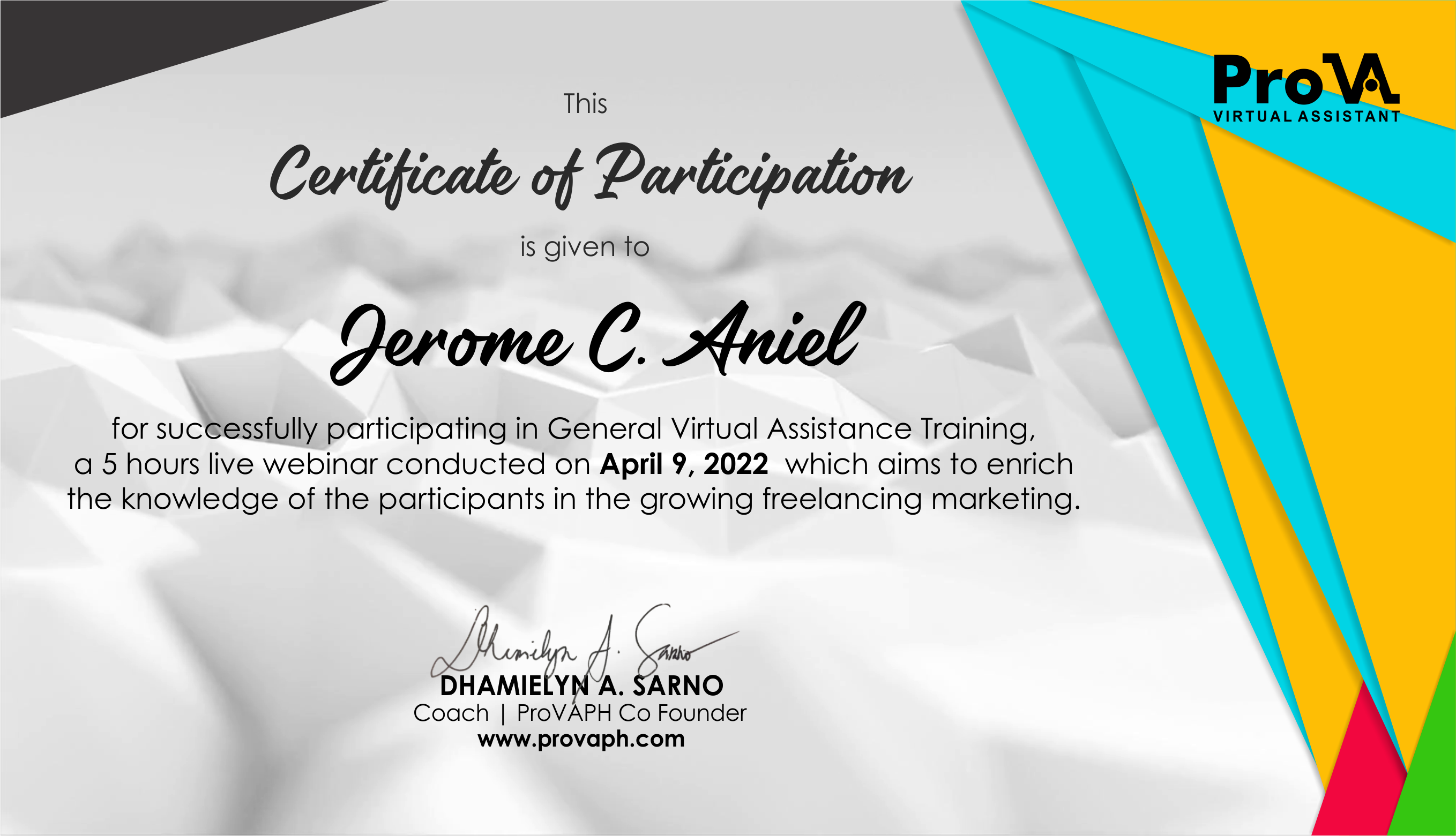 General Virtual Assistant Training