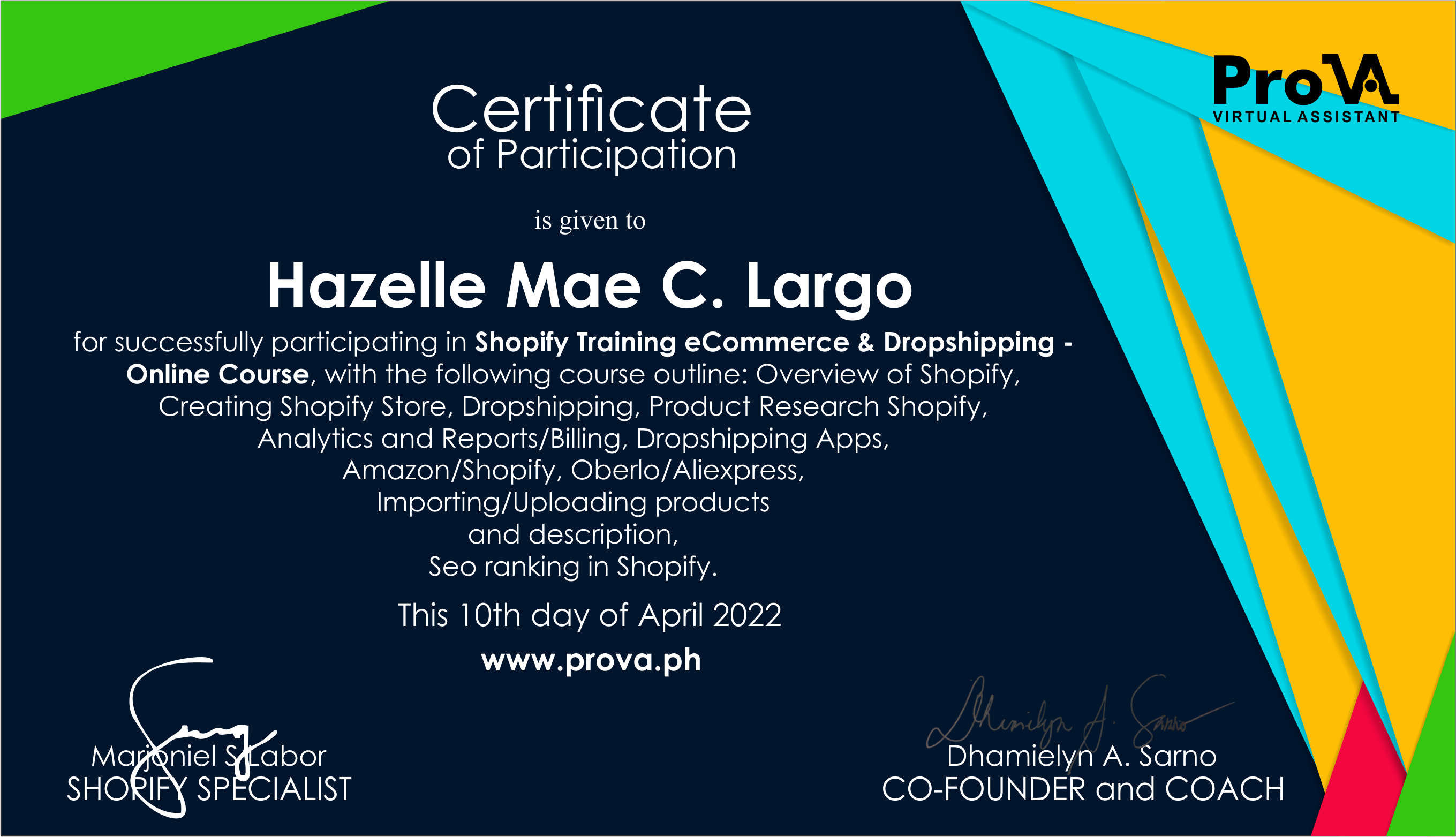 Shopify Training eCommerce & Dropshiping Course