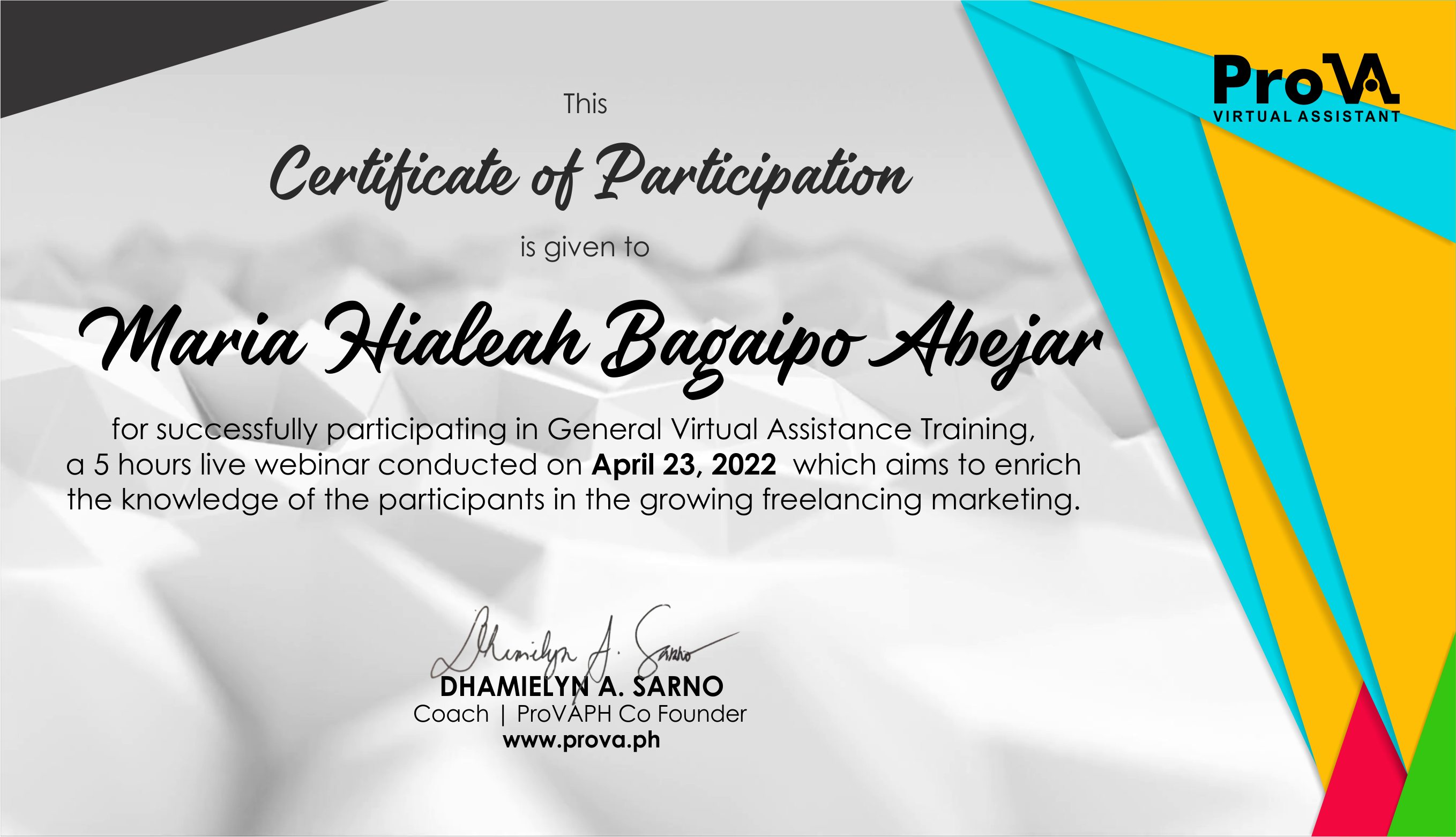 ProVA General Virtual Assistant