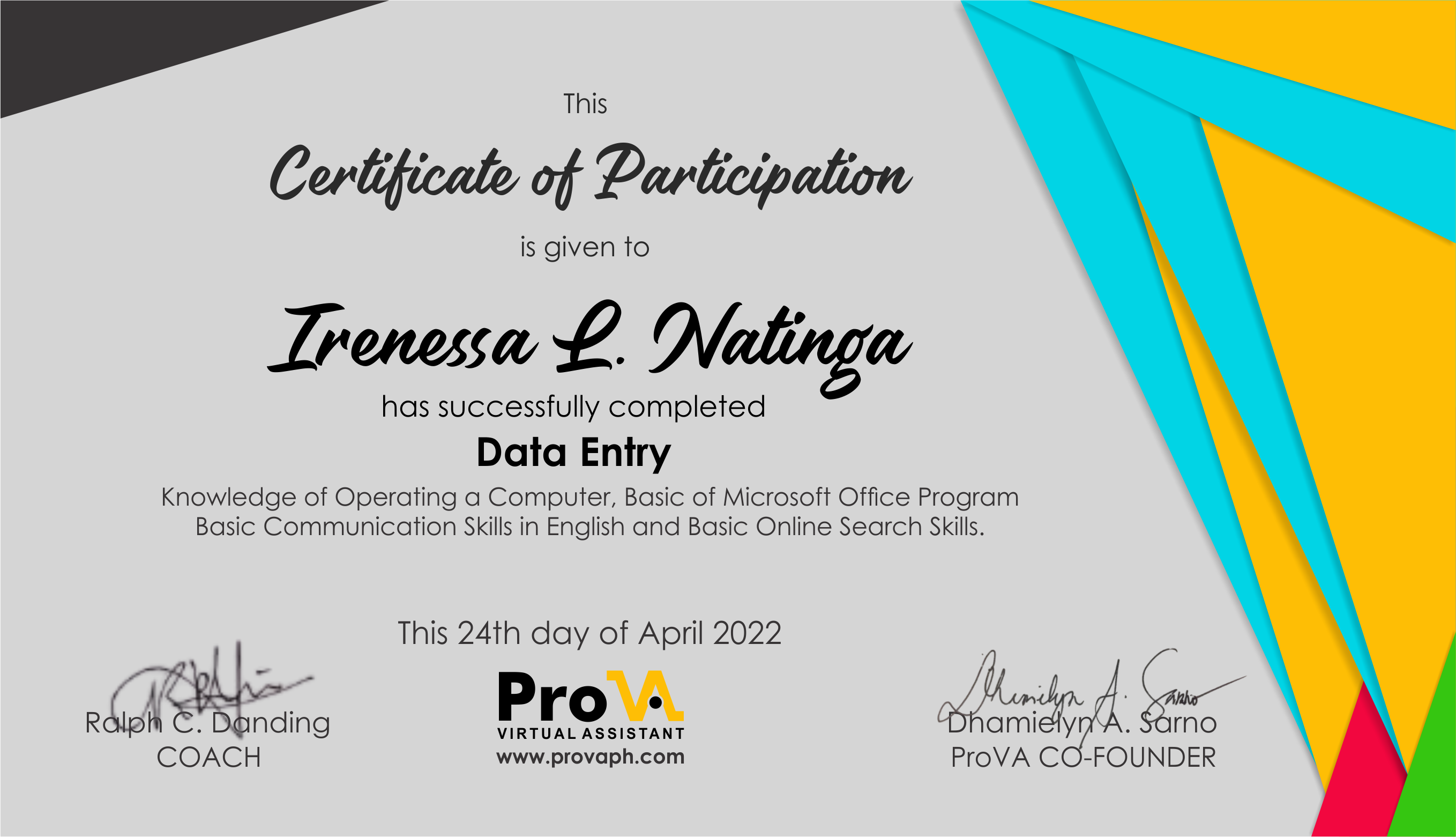 Data Entry