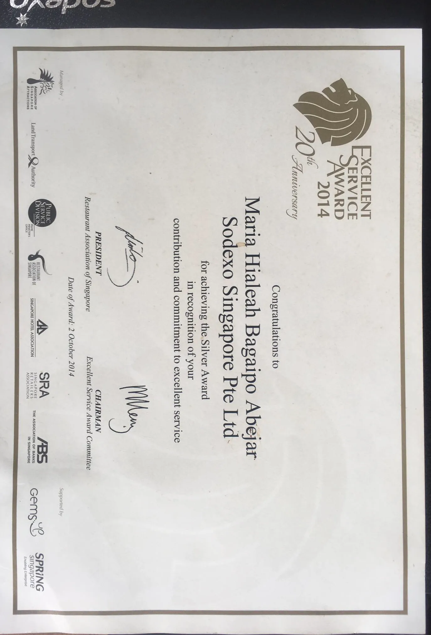 Customer Service Excellence Certificate