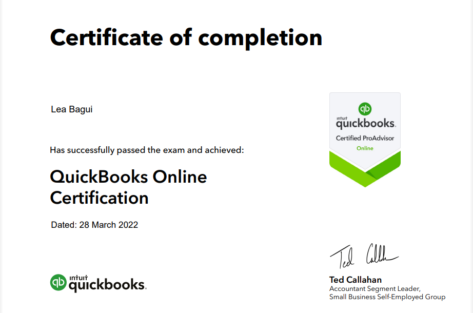 Quickbooks Online Proadvisor