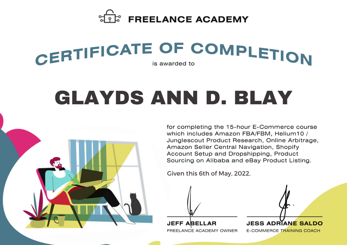 E-Commerce VA Training Certificate