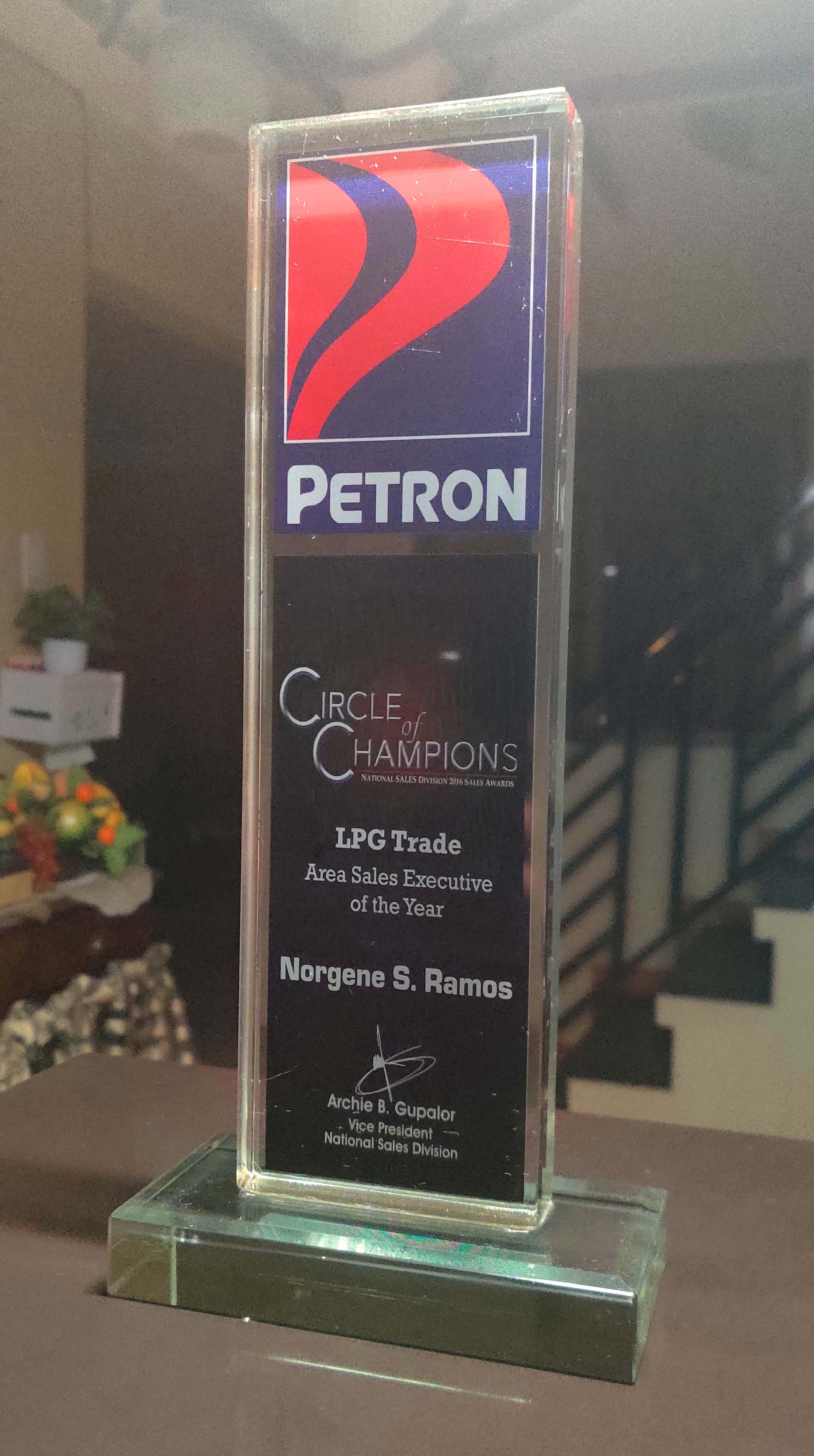 Area Sales Executive of the Year Award