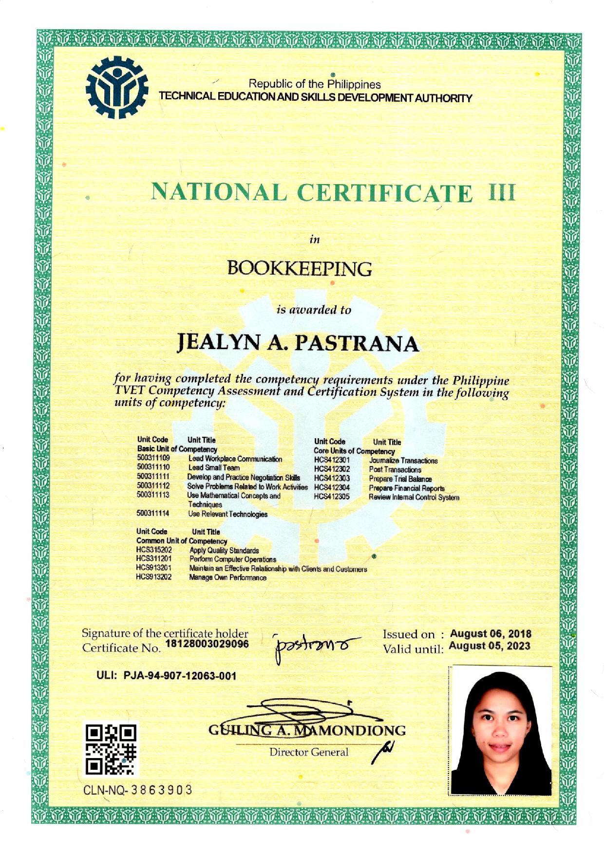 Bookkeeping