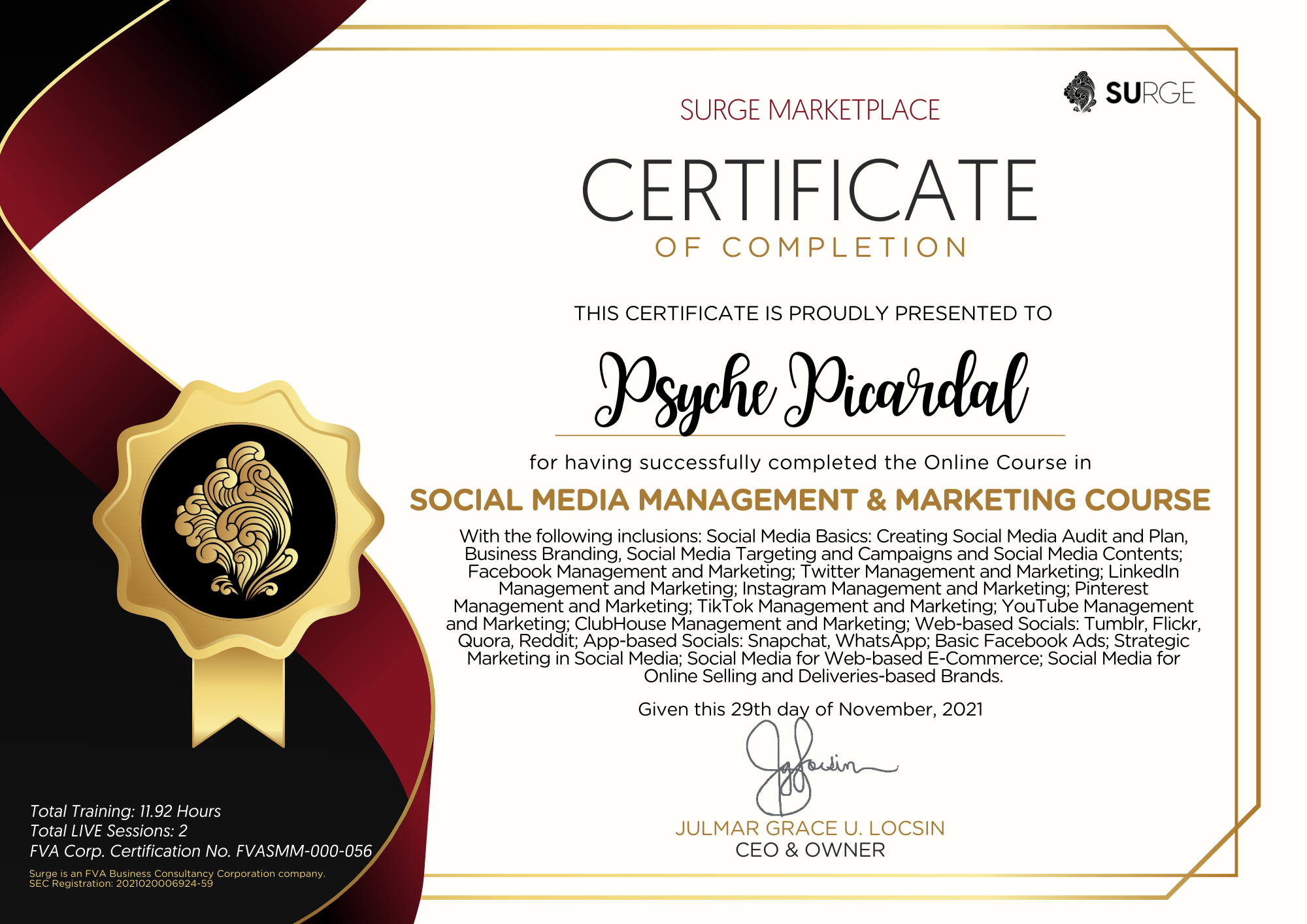 Social Media Management and Marketing