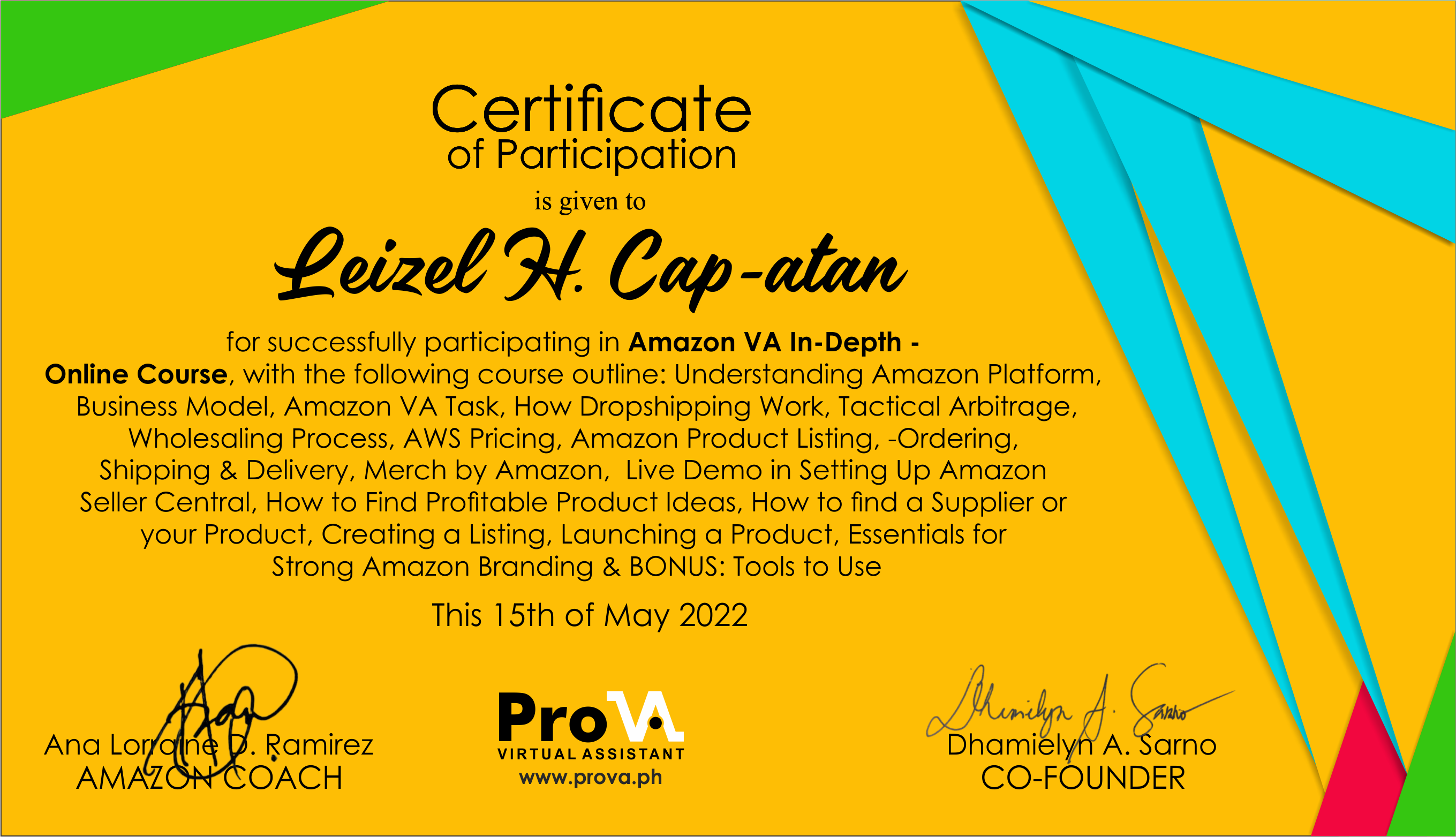 Amazon VA In-Depth-Online Course