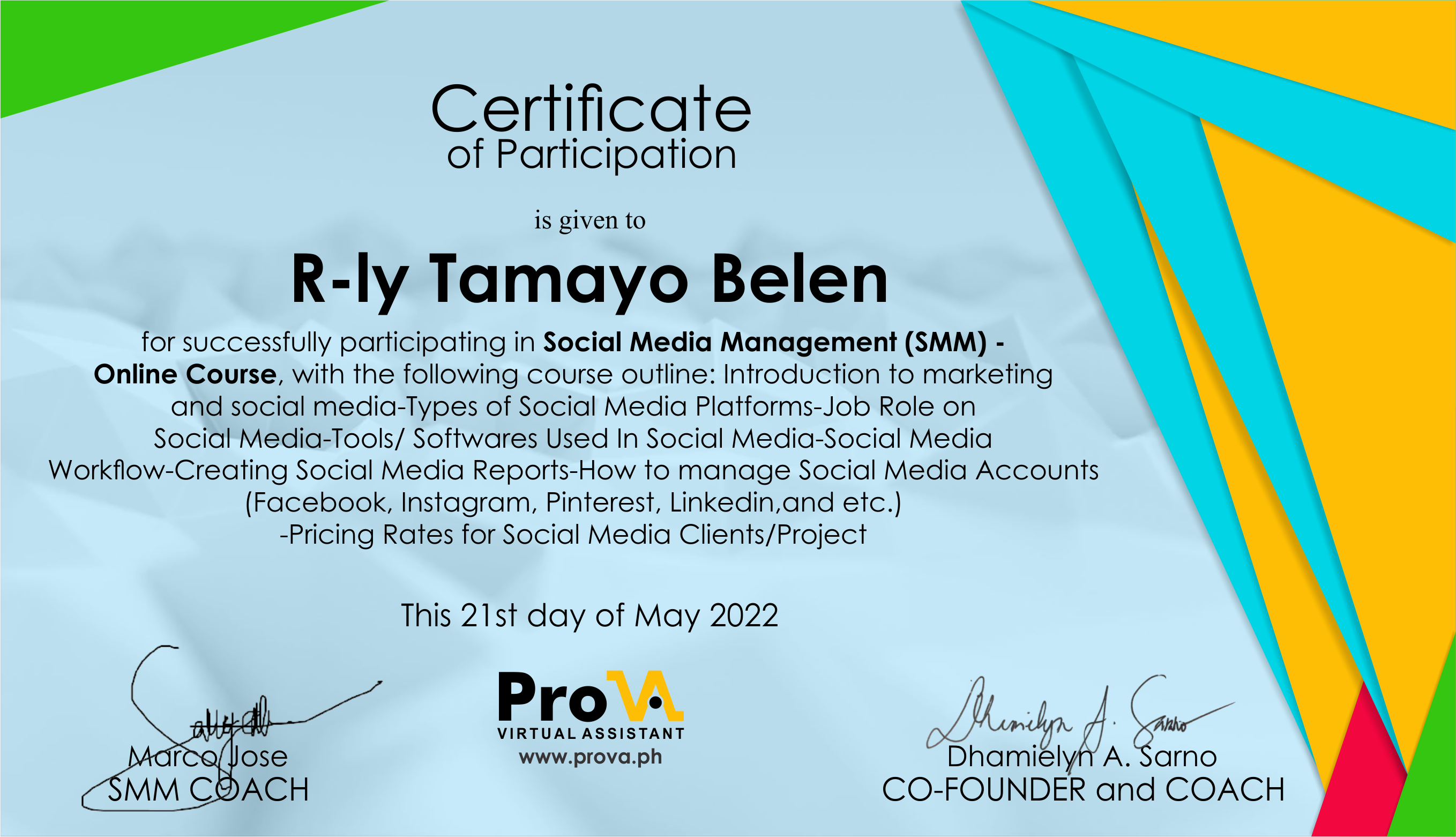 In-depth SMM Online Course