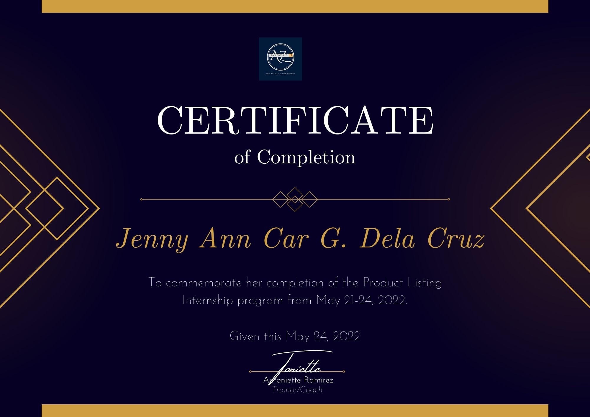 Amazon Product Listing Internship Program