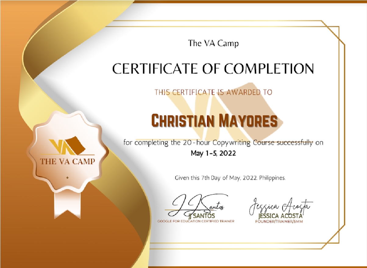 The VA Camp -  Copywriting Course