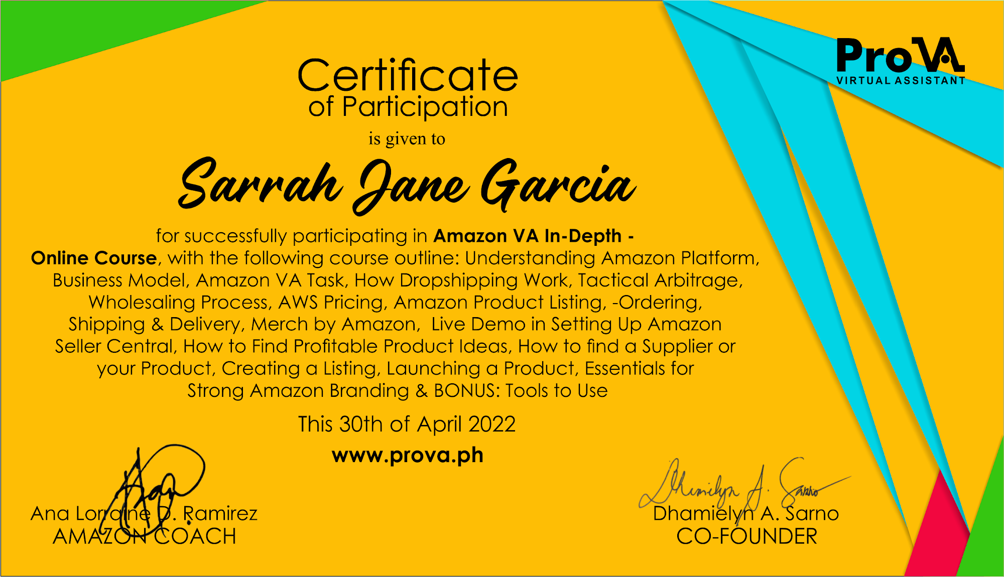 Amazon VA In-depth Training