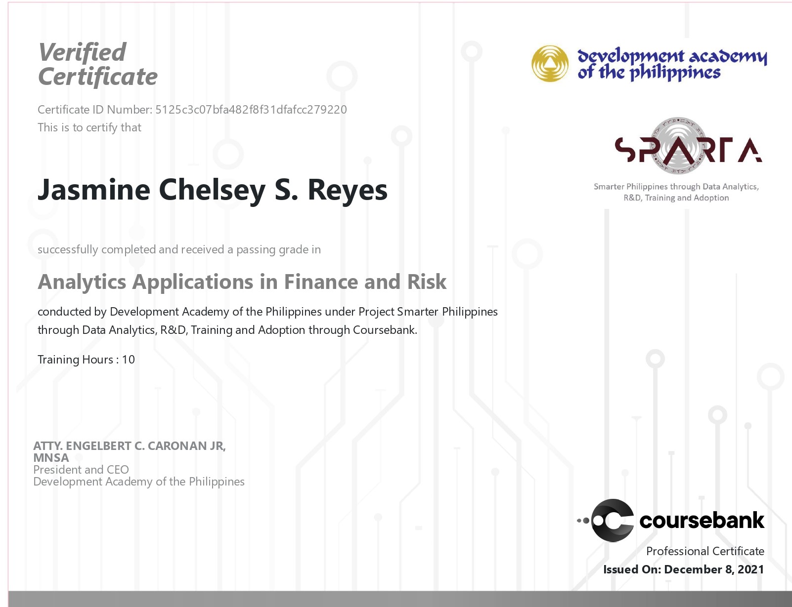 Analytics Applications in Finance Risk