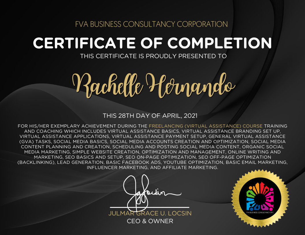 Freelancing (Virtual Assistance) Course