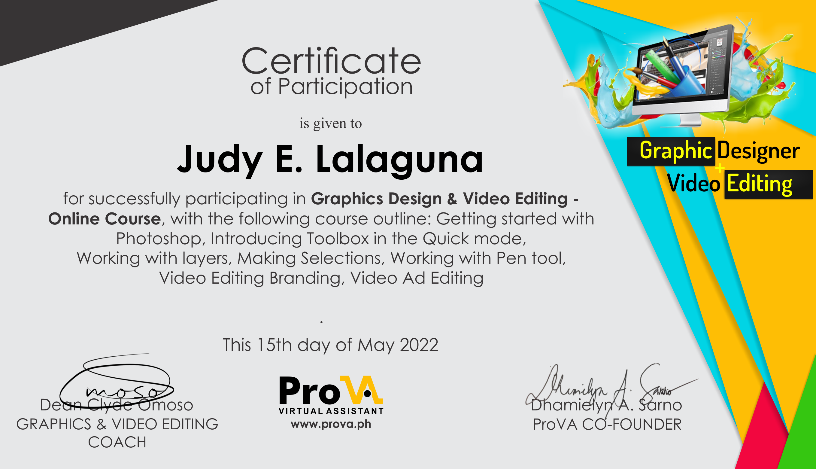 Graphic Design &Video Editing