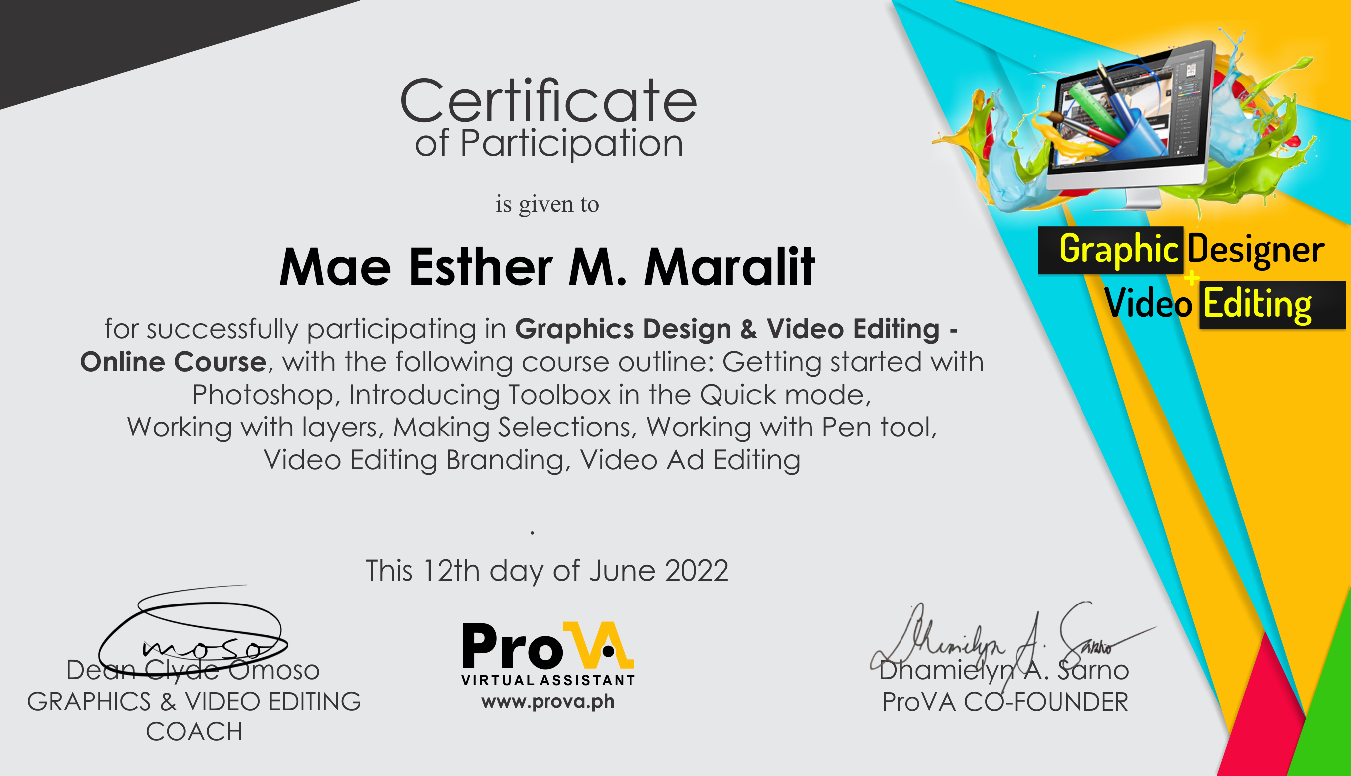 PRO VA Graphic Design Training