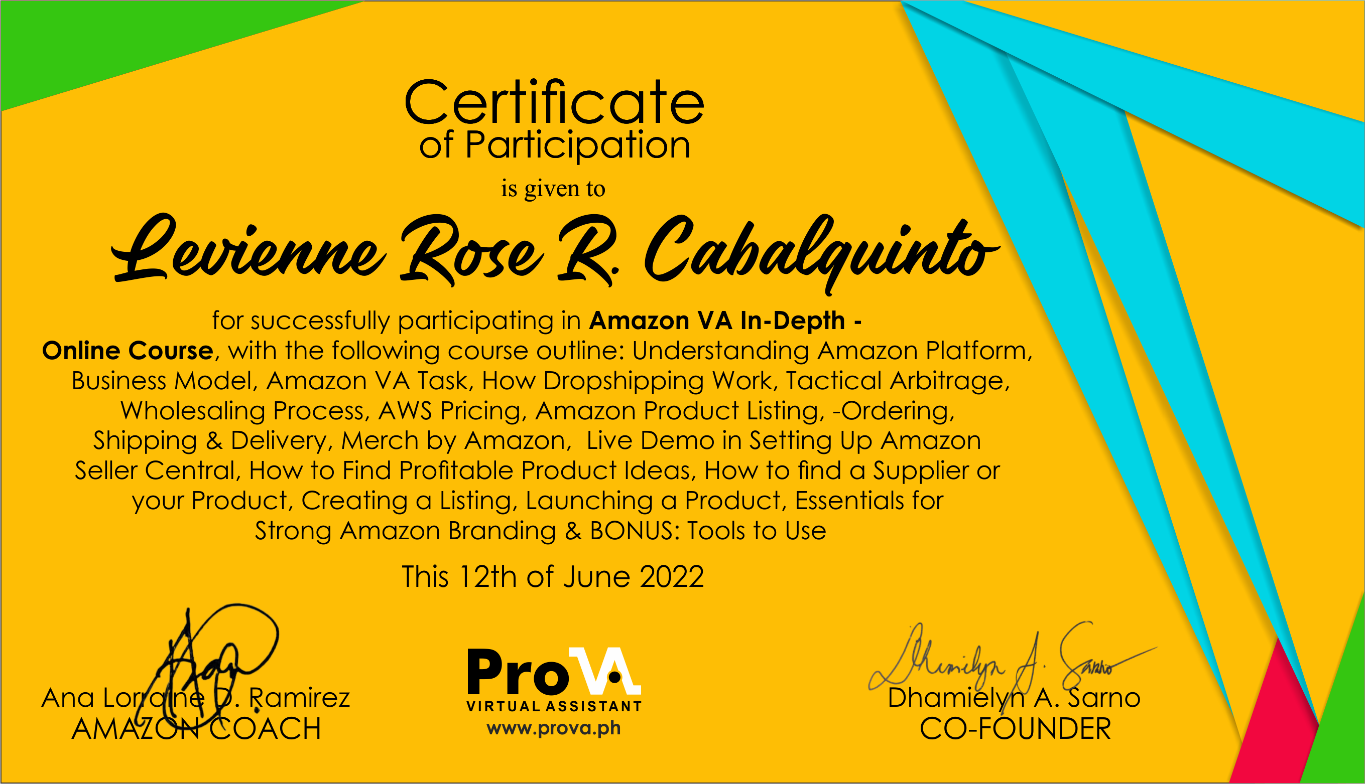 Amazon VA Online Course