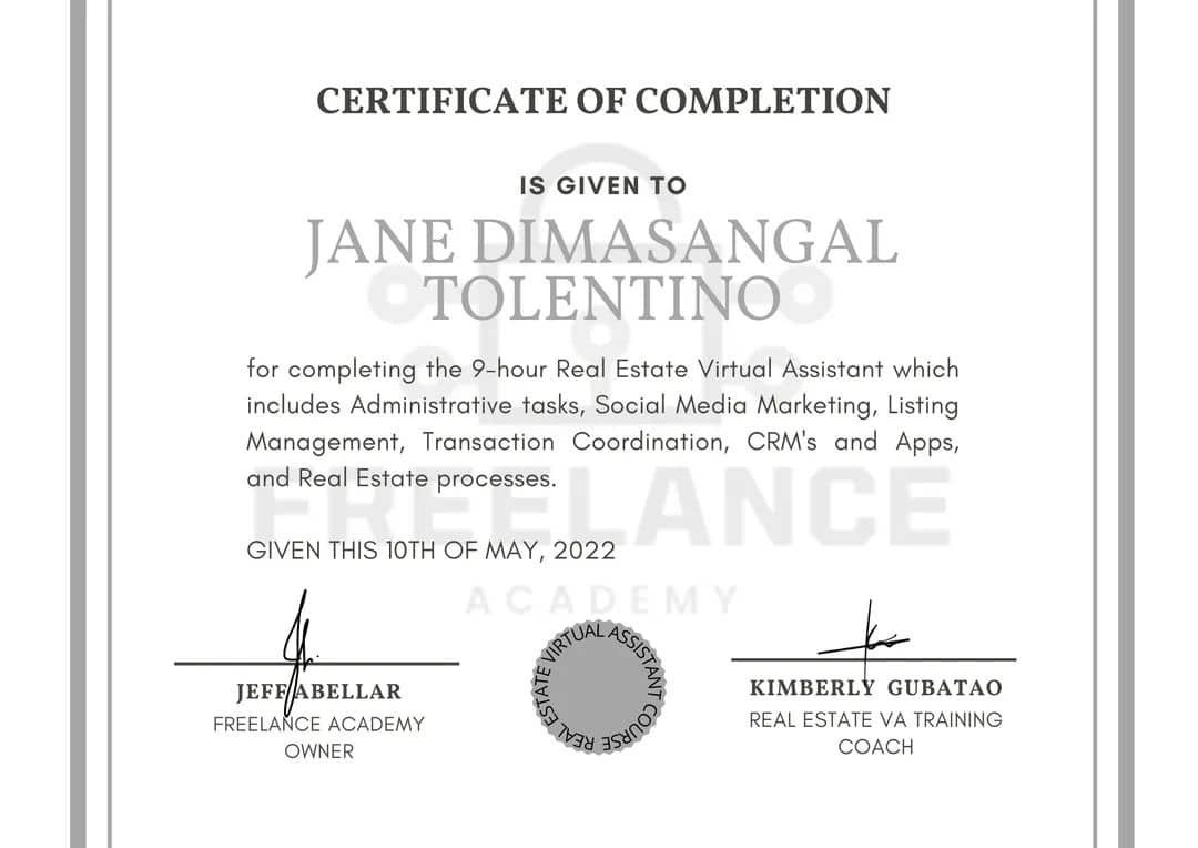 Real Estate Virtual Assistant Training