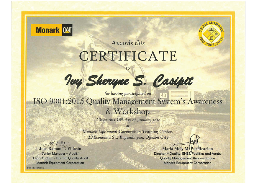 ISO 90012015 - Quality Management System's Awareness & Workshop