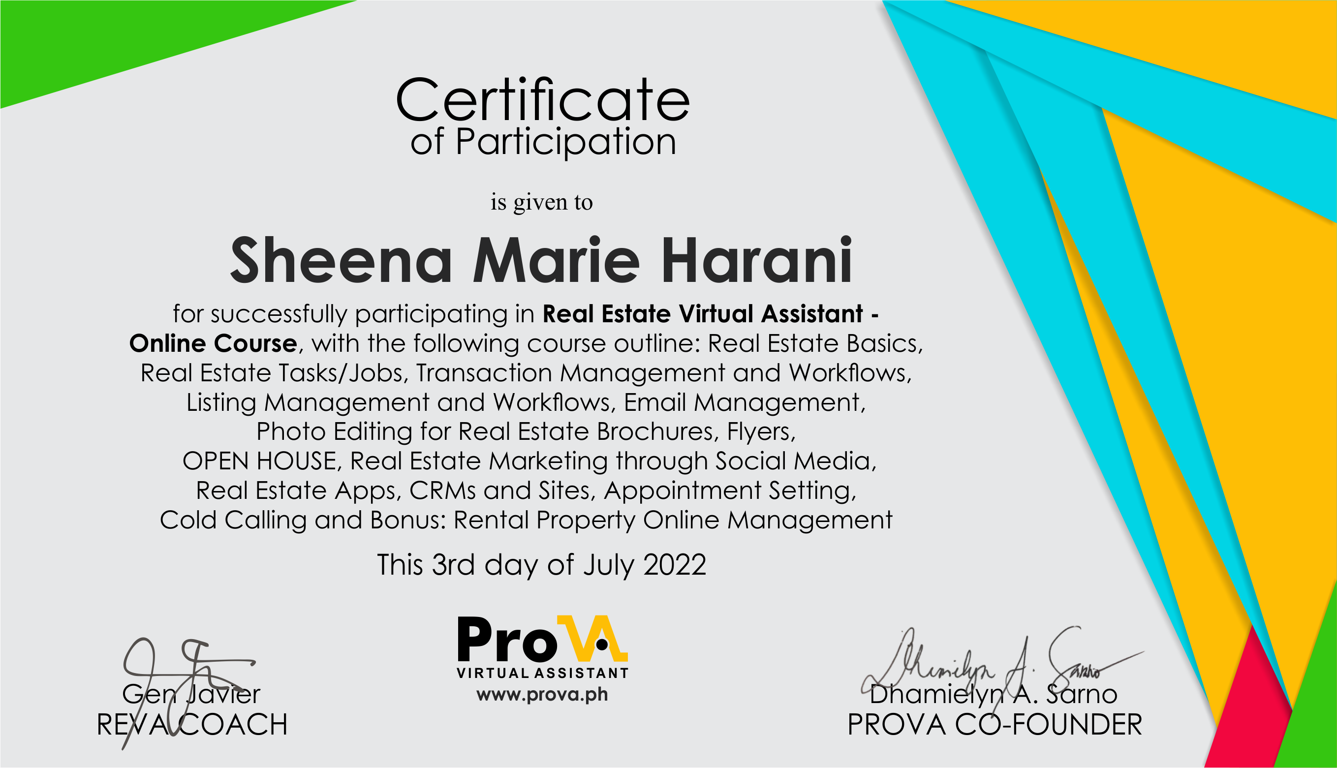 Real Estate Virtual Assistant Online Course