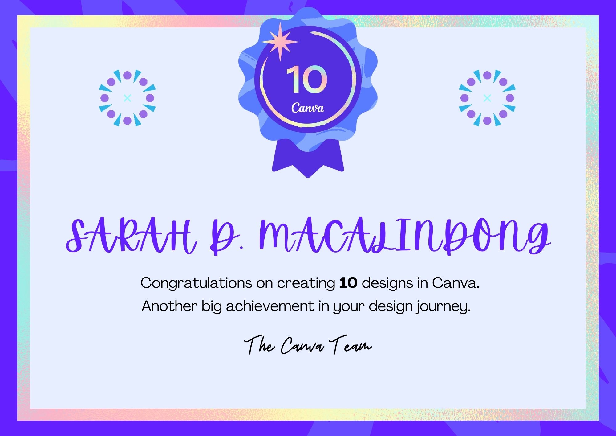 CANVA CERTIFICATE