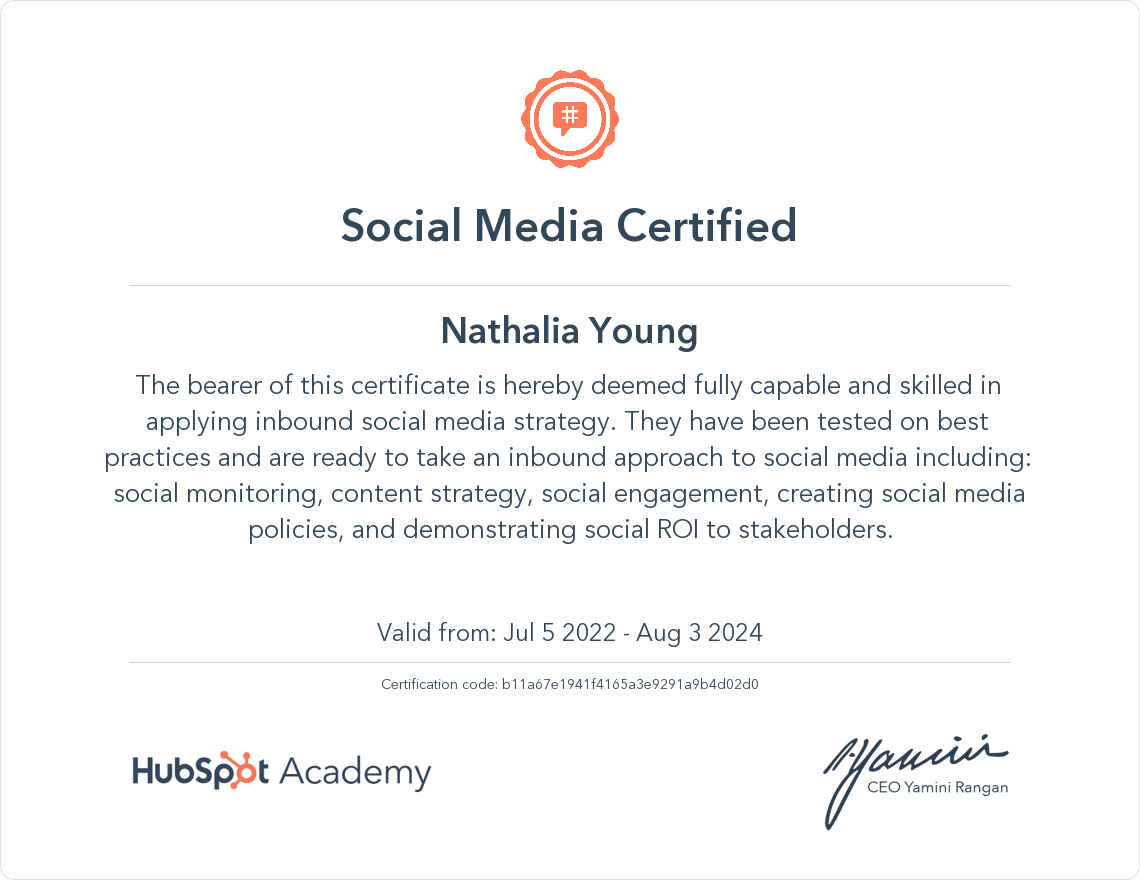 Social Media Certified