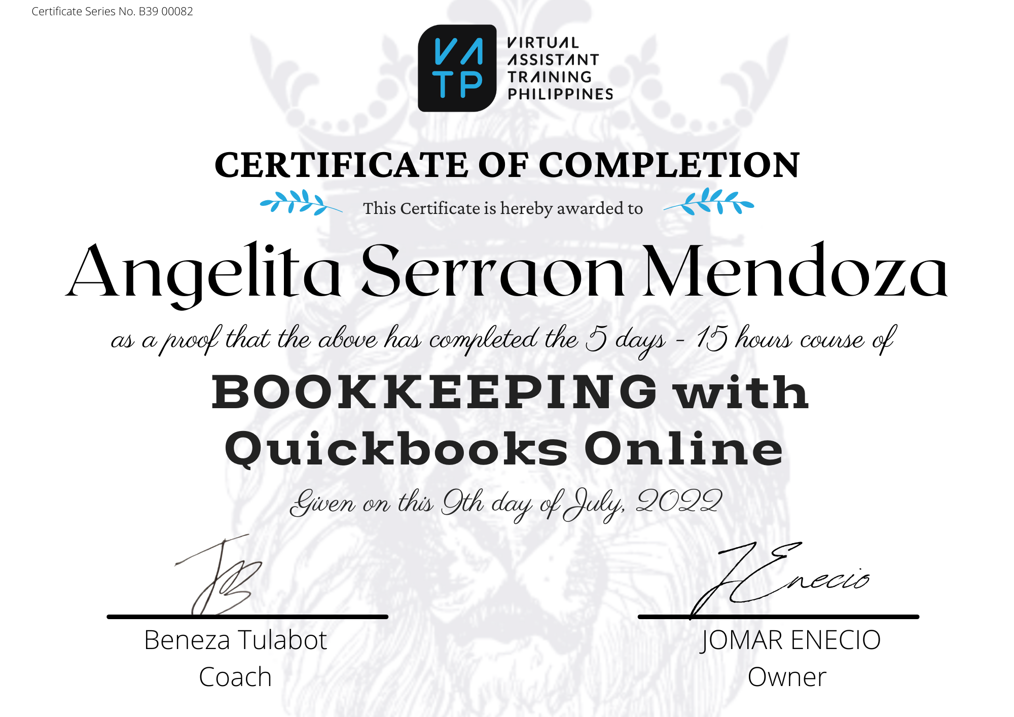 Bookkeeping with Quickbooks Online Certificate