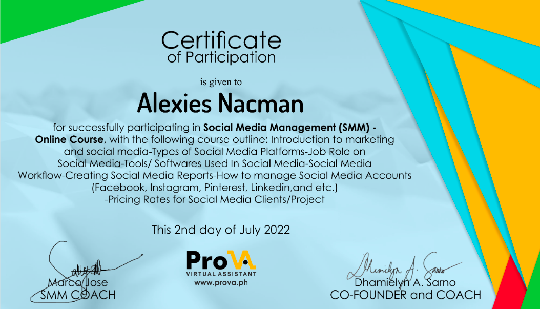 SOCIAL MEDIA MANAGMENT (SMM)