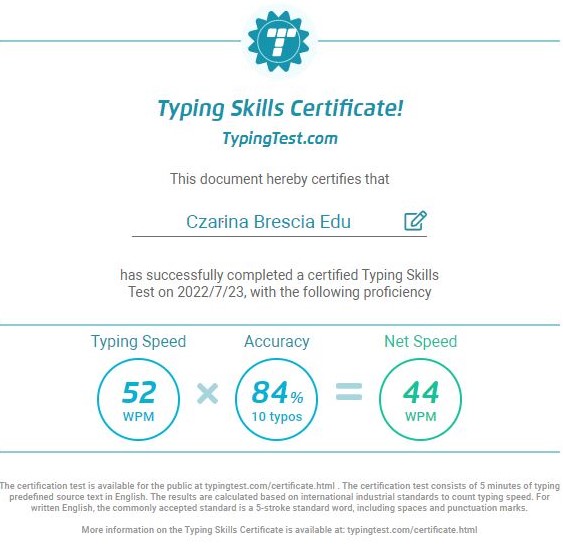 Typing Test