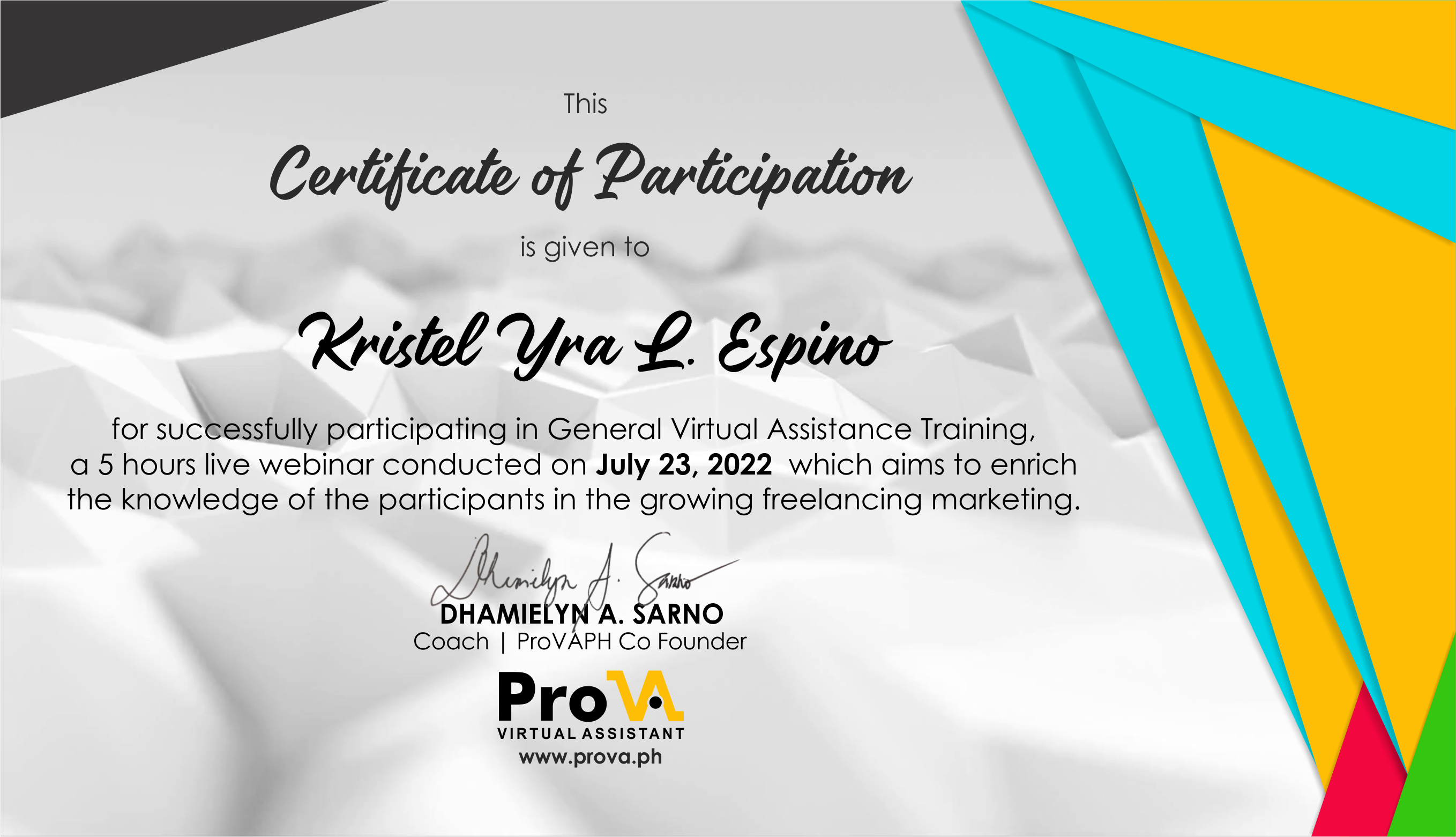 PRO VA Certificate | SMM & GVA training - Amazon|Appointment Setter |Graphic designing