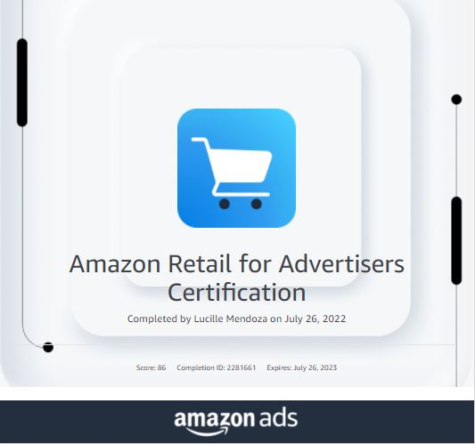 Amazon Retail for Advertisers Certificate 2022-2023