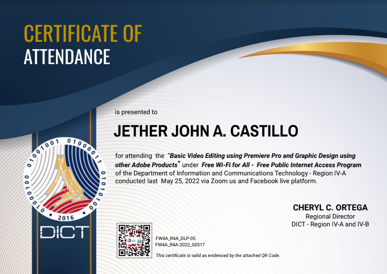 9. Certificate