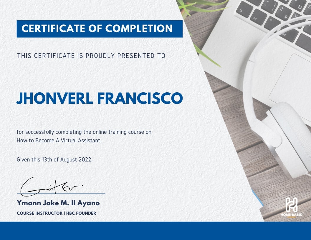Certificate Virtual Assistant